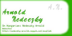 arnold nedeczky business card